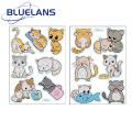 Rhinestone Painting Sticker for Kids Sparkling Cartoon Cat Rhinestone Sticker Kit for Notebook Bottle Creative Fun Diy Craft Set Rhinestone Sticker Set. 