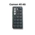 Tecno Camon 40 4G Back Cover Soft Leather Texture Silicon Camera Protection Phone Case For Camon 40 4G. 