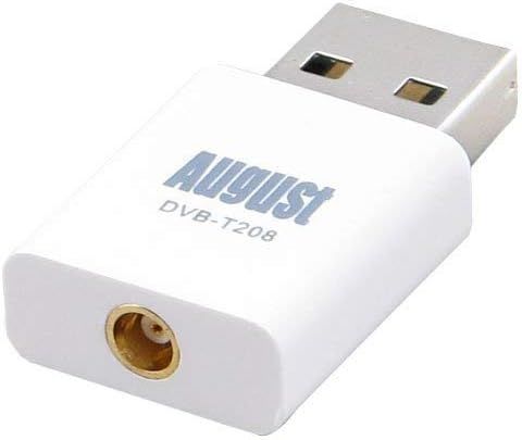 August Apple Compatible TV Tuner DVB-T208 - USB Freeview Television Stick - External TV Card for Windows and Mac OS Computers ORIGINAL UK ZONE STOCK