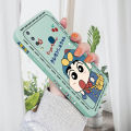 AMORVOR for Vivo Y17 Y15 Y12 Back Cover Cartoon Shin-chan Action Kamen Side design Soft Case Liquid Silicone Phone Cases. 