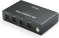 DigitalLife Professional 4i/4o MIDI Interface Box w/USB Mode, Thru, Merge - Metal. 