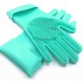 Reusable Silicon Multipurpose Magical Dish Washing & Cleaning Gloves With Scrubber. 