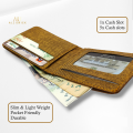 Slim wallet mini small wallet for boys, men stylish small wallet card holder for Students  BLUE CAMEL COFFEE BROWN. 