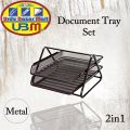 Metal Mesh File Rack, Metal Mesh Desk Organizer , Office Accessories, Office Desk Accessories, Office Desk Organizer , Office Table Accessories , 2- Tier File Tray, Desk Organizer, Desk Organizer, 2 Tier File Rack,  , Office Document Tray. 