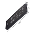 Replace RC10D RC100 Remote Control for R2000DB Soundbar Powered Bluetooth Bookshelf Speakers Black Plastic. 