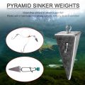 THKFISH 1pc lead fishing Sinker Pyramid shape Fishing Weight for Saltwater Freshwater For Pompano, Sand-perch, Croaker, Drum, Bass ,etc 1oz-4oz fishing accessories fishing gear fishing tackle more durable. 