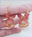 Golden earrings for girls. 