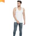 Pack of 3 Export Quality Men's Without Sleeves Vest/Sando -100% Cotton Bunyan - White Inner wear. 