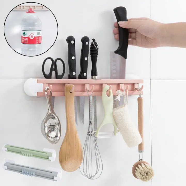 1Pcs%20Multifunctional%206%20Hooks%20Wall%20Mounted%20Kitchen%20Hanger%20Self%20Adhesive%20Hanger%20Hooks%20Knife%20Fork%20Spoon%20Organizer%20-%20Multi%20-%20Image%205