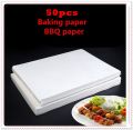Butter Paper Pack of 50 Sheets Baking Paper Shourma Burger wrap, Art Paper, Kitchen Parchment Paper Cookie, Multi-Purpose Paper Sheets Pre-Cut. 