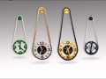 Golden-White Handcrafted Bike Chain Sprocket Wall Clock digitalclock. 