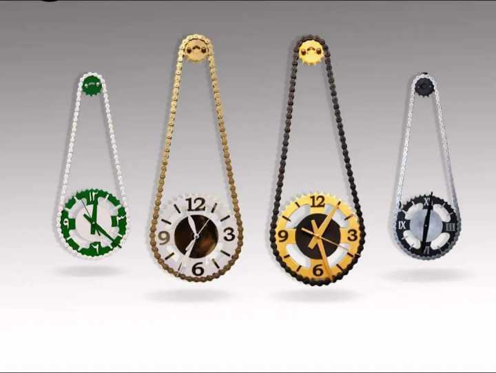 Golden-White%20Handcrafted%20Bike%20Chain%20Sprocket%20Wall%20Clock%20digitalclock%20-%20Image%205