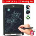 LCD Writing Tablet 8.5 Inch - Multicolor Drawing tablet- writing Digital Pad - Digital writer - Electronic Erasable Writing Board - Educational toy for kids Drawing Tablet / Sank Magic Books + Magic Pen + Refils for Kids Best Writing and Graphic. 