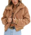 2020 Women Thick Warm  Bear Pocket Fleece Jacket Coat Zip Up Outwear Overcoat Winter Soft Jacket Female Plush Coat Elegant. 