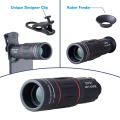 Apexel 18x25 Mobile Zoom Lens | 18X HD Telescope Camera Lens with Clip | Long Distance Photography, Moon Shot, Travel, Sports, Wildlife, Concert Zoom Lens for All Smartphones. 
