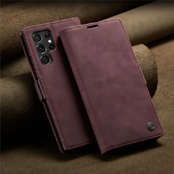 CaseMe%20Retro%20Leather%20Wallet%20Case%20for%20Samsung%20S24%20Ultra%20-%20Flip%20Cover%20with%20Card%20Slots,%20Magnetic%20Closure%20-%20Image%202