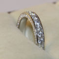 Wedding Ring Inlaid Exquisite Inlaid Women Accessory Jewelry. 