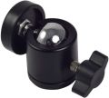 360 Mini Ball Head Metal Mount Adjustable for Tripod Monopod Stand Black. 
