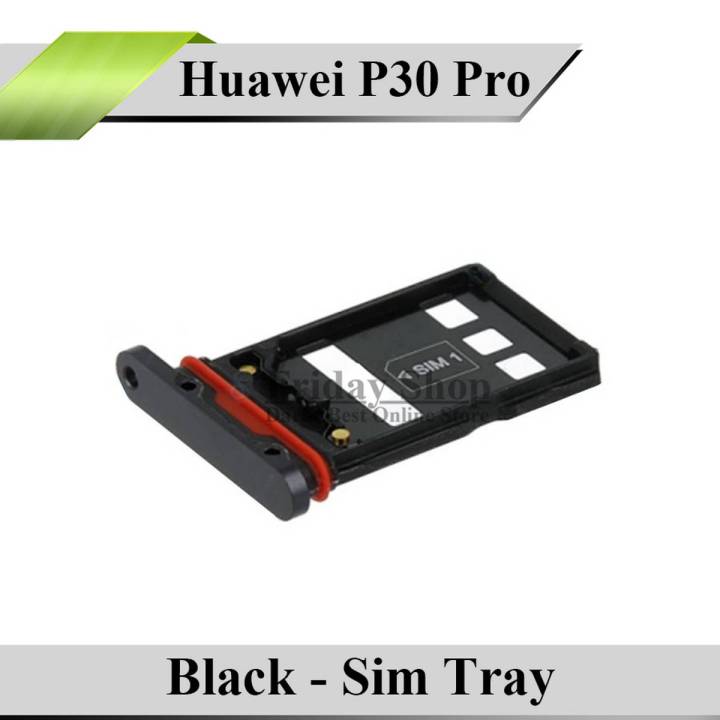 Huawei P30 Pro SIM Tray Sim Jacket Sim Slot Sim Door For P30 Pro - Black
