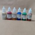 Openness – 6 Color Epoxy Metallic Pigments - Dye Set Slime Jewelry Making Skin Safe Liquid Resin - 25ml Each bottle. 