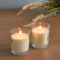 Set of 2 Scented Candles in Beautiful Glass. 