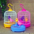 Mini Electronic Bird cage for kids-realistic sound Induction -swing my wings-sparrow cage-works on battery. 