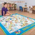 Floor Mat Game Snakes & ladders Game Ludo Snake Ladder Game Fun Multi Player Game Snake Ladder Mat  (800 x 700 MM). 