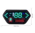 E-Bike Digital Display Odometer Speedometer 48-72V for Electric Scooter Scooty Tricycle Rickshaw Pedal Motorbike Battery+Turning+Front Light+Speed Indicator. 