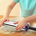 1 PC Stainless steel Rolling Pin Dough Roller With Plastic Handle (Belna) (بیلنا). 