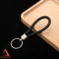 Braided PU Leather Keychain - 2 Pack Handwoven Metal Keys Strap Fashion Keyring, Creative Key Holder Gift for Car, Key, Bag and Purse. 
