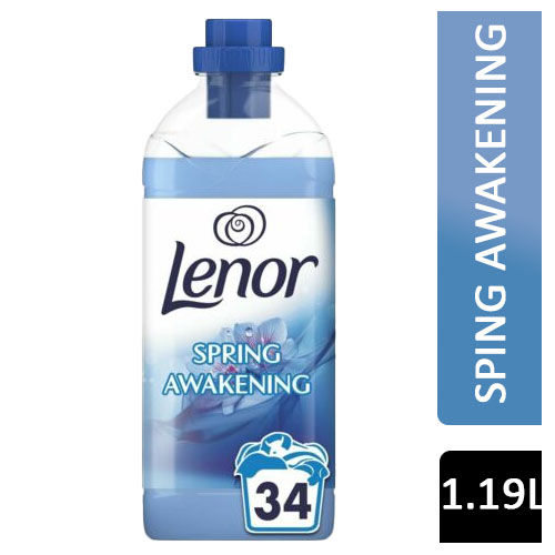 Lenor Spring Awakening Fabric Conditioner 1.19 Ltr 34 Washes - Freshens Clothes with a Springtime Scent