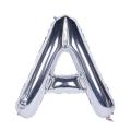 16" Inch Silver Alphabet Letters & Numbers Foil Balloon  Create Your own Banner Name  for Birthday, Anniversary Party Decoration, Kids Baby Shower, Bridal Shower, Wedding Supplies. 