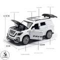 Lexus Land Cruiser Prado - New Special Luxury Edition Children's Alloy Sports Model Die-Cast Metal Toy Car - High Premium Quality with Lights & Music Sound Feature - Front Doors, Hood & Boot Openable - Size Approx. 5-Inches - White. 