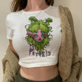 Melanie Martinez 90s fairy grunge trashy crop top girl cyber y2k kawai graphic Kawaii tee t-shirts. 