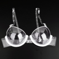 Transparent Clear Push Up Bra for Women Ultra-thin Invisible Bras Soft TPU Plastic Shoulder Straps See Through Underwear. 