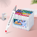 Superior Dual Tip Alcohol Base Graphic Art Markers Set Touch Soft Head Graphic Markers For Sketching. 