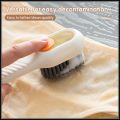 REFLECTIONZ TRADERS- Long-Handled Cleaning Brush with Soap Dispenser and Soft Bristles for Shoes, Clothes, and Household Laundry - Ideal Cleaning Tool. 