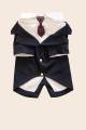 Pet suit dog dress tuxedo wedding pet dress two-piece tie set corgi chai. 