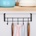 Over Door Hanger with 7 Hooks metal hanger easy Install & remove Hanging Storage Rack for Hat, Coats, Purses, Scarves, Clothes, Jackets, Belt, towel, shirt nail free self adhesive. 