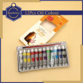 Keep Smiling Oil color paint Colour Paints - Pack of 12 (12ML in each tube). 