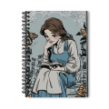 Mayfair Moments - Cute Belle Spiral Notebook | A5 , A4 Sizes 200 pages | Girls Notebook | Princess Diary. 