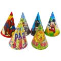 Different Characters Birthday Caps - Medium Size Birthday Caps - Birthday Party Caps - Multi Colors - Boys Theme - Pack Of 10 Caps. 