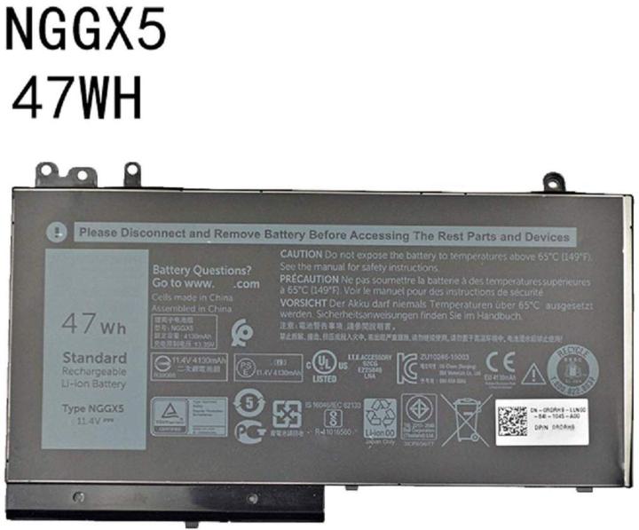 New Laptop 3 Cell Notebook Battery For Latitude   E5270 Series    NGGX5