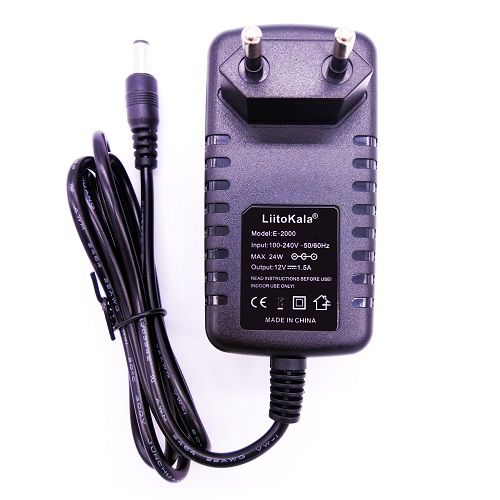 【All Of Me】Liitokala 12 V 1.5A adaptador lii-260 lii-300, 12 V 2A adaptador para lii-400 lii-500 batteria
