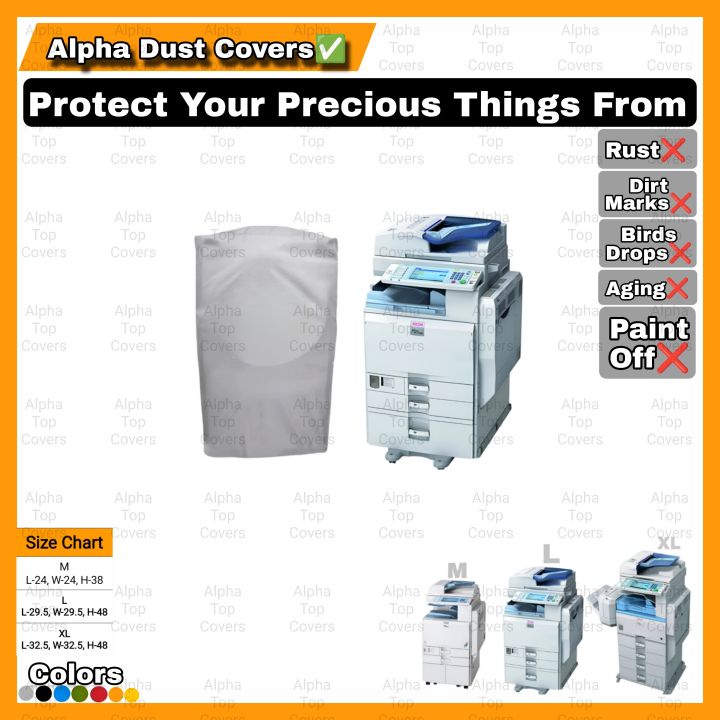 Photostat Machine Cover - Dust, Water, Insect, and Sunlight Resistant Protector for Long-lasting Durability- ( NO ZIP ) Photocopier Machine Cover By Alpha Top Covers For ALL HP Canon Xerox Pixma Ricoh Epson Desk Jet ink jet Samsung