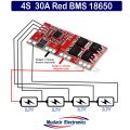 4S 14.8V 30A High Current 18650 Li-ion Lithium Battery Charger Protection Board 4s30a BMS Module With Overcharge and Short Circuit Protection. 