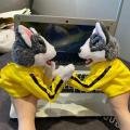 Kung Fu Animal Toy Husky Gloves Dog Interactive Hand Boxing Puppet Finger Battle Sound Plush Toy Doll Birthday Gift. 