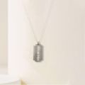 Men's Stainless Steel Razor Blade Pendant Chain Necklace Silver. 
