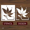 Floral Reusable Stencil For wall Painting Art DIY Home Decor, Album Crafts and Canvas. 