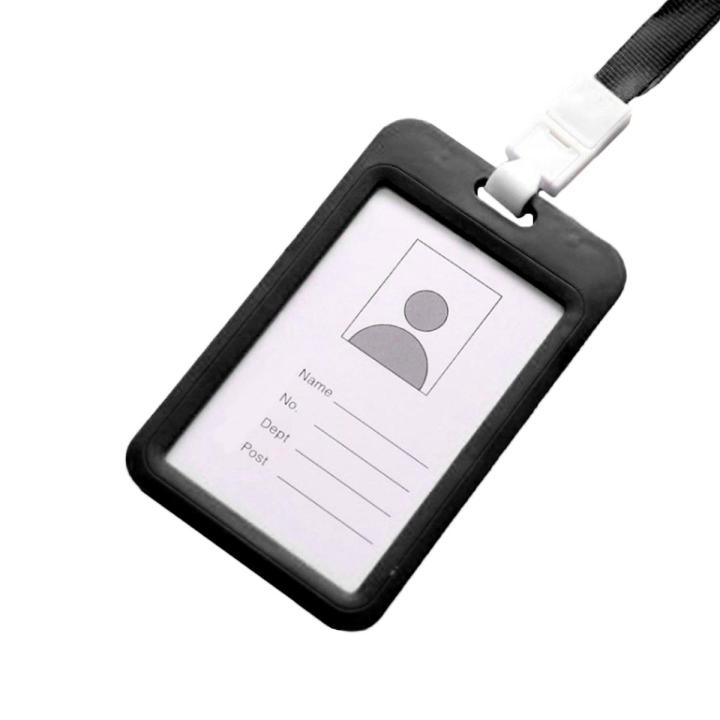 Portable Colorful Neck Strap Hanging Employee ID Card Holder Name Tag Lanyard